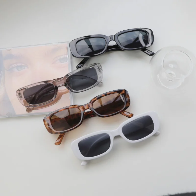 Vintage Fashion Female - Vintage Small Square Sunglasses Woman Luxury