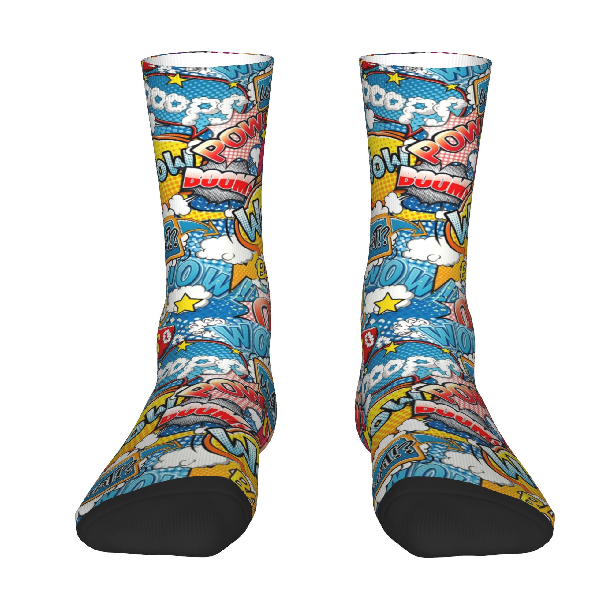 Vintage Fashion Mens - Custom Fashion Vintage Comic Book Socks