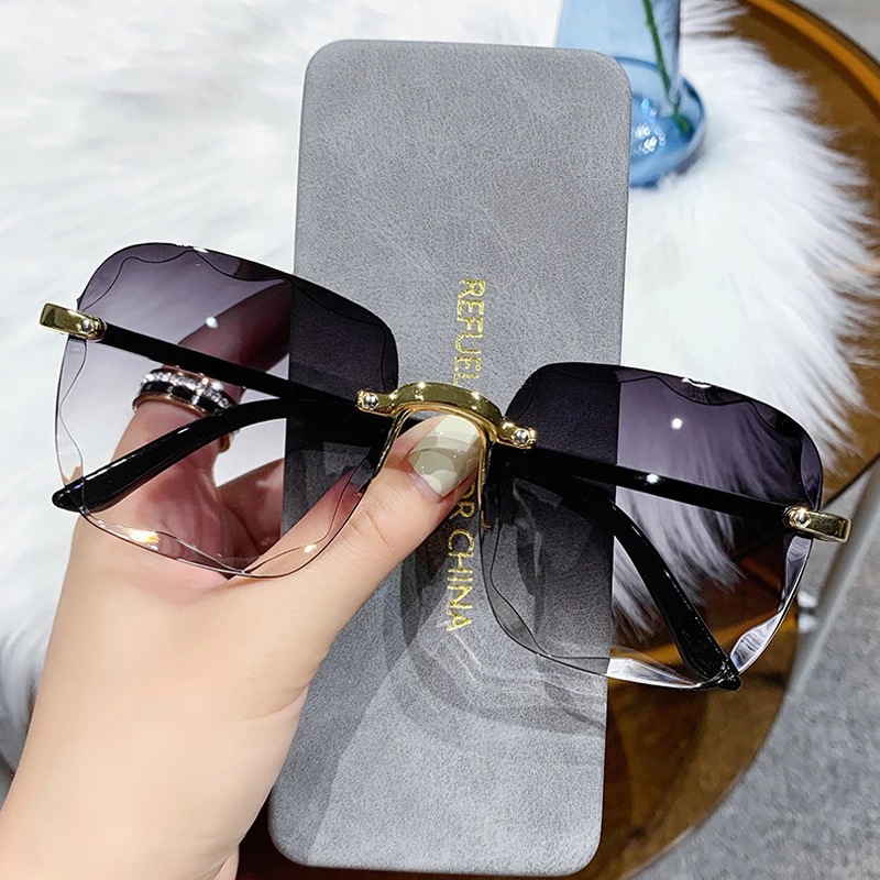 Vintage Fashion Girl - 1/3PCS New Rimless Women's Sunglasses Fashion
