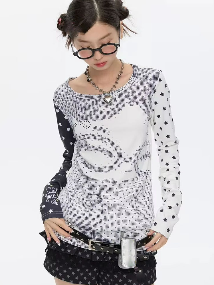 Vintage Y2K - Y2k Aesthetic Long Sleeve T-shirts Women