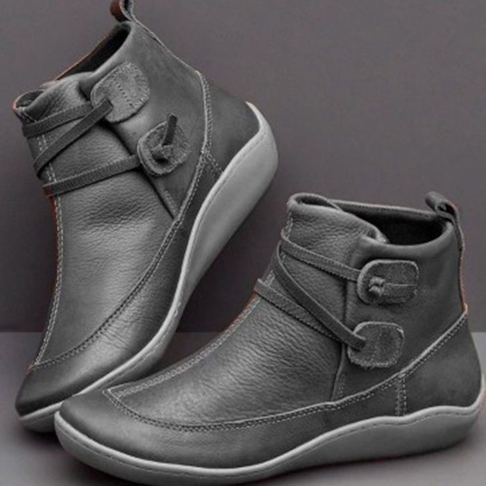 Women Vintage Round Toe PU Lea - Vintage Fashion Mens recension och pris