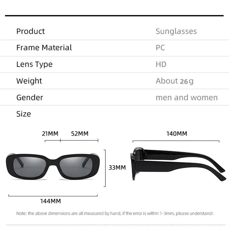 Vintage Small Square Sunglasse - Vintage Fashion Female recension och pris
