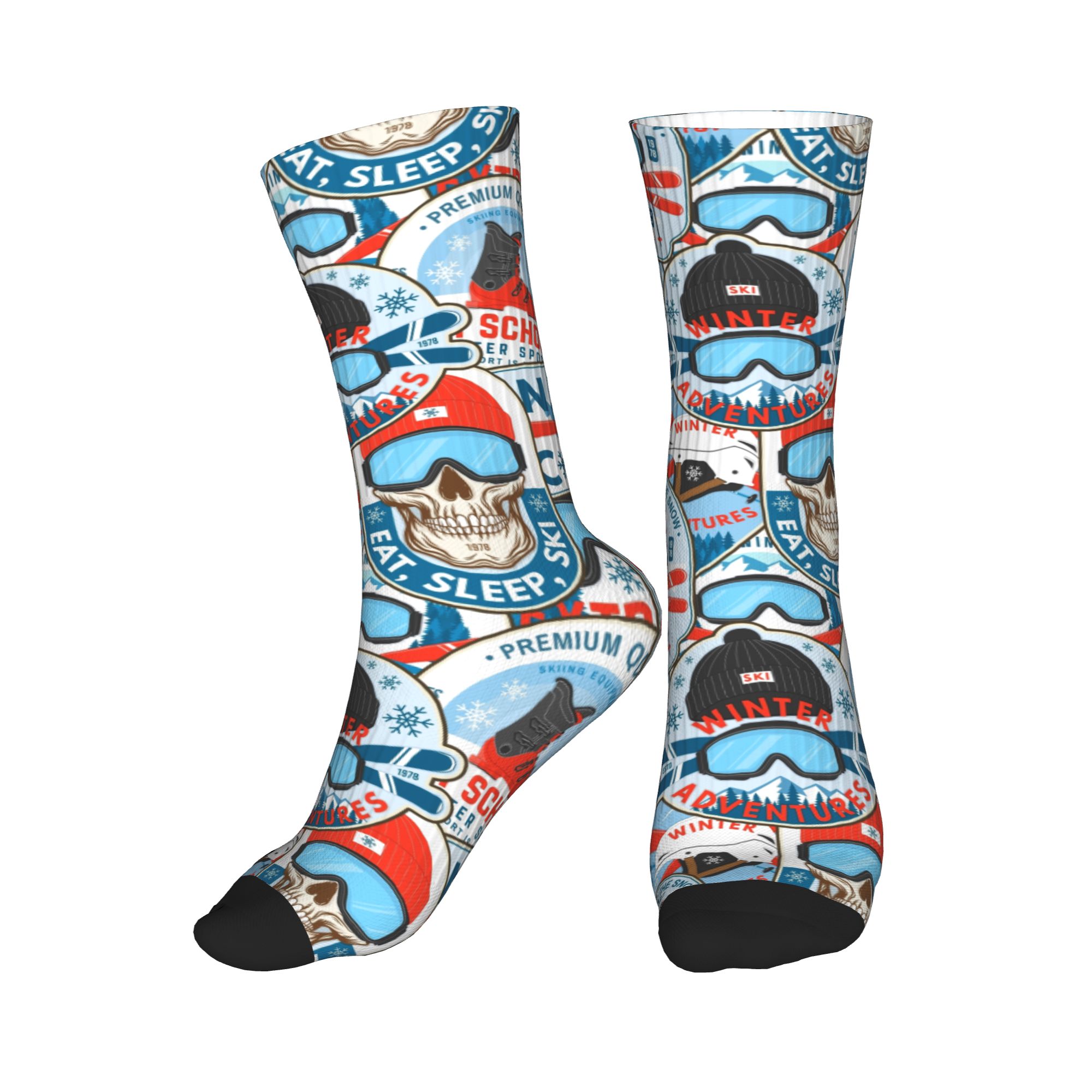 Vintage Red Blue Ski Club Seam - Vintage Fashion Mens recension och pris