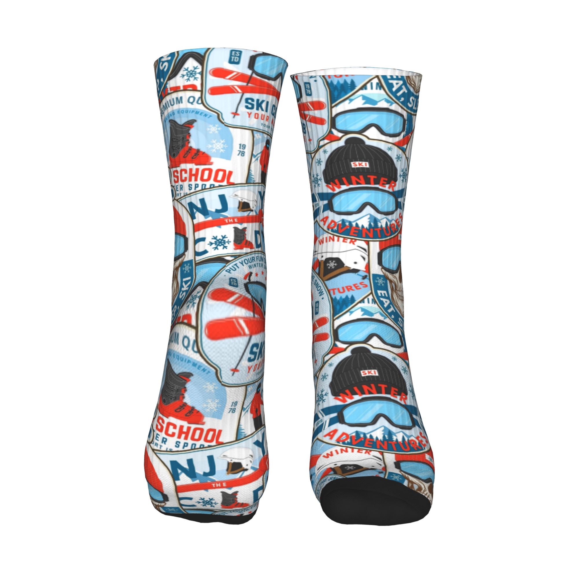 Vintage Red Blue Ski Club Seam - Vintage Fashion Mens recension och pris