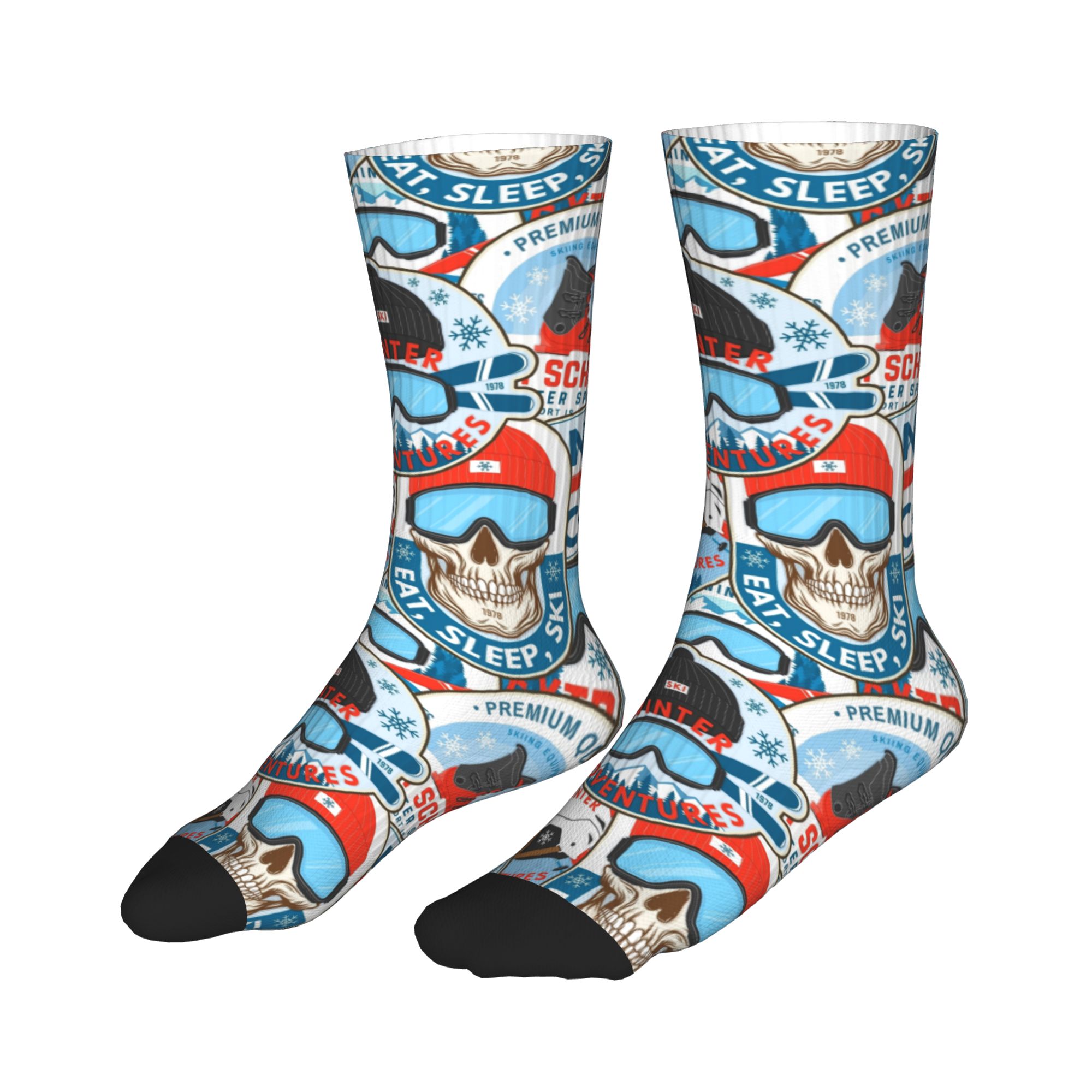 Vintage Red Blue Ski Club Seam - Vintage Fashion Mens recension och pris