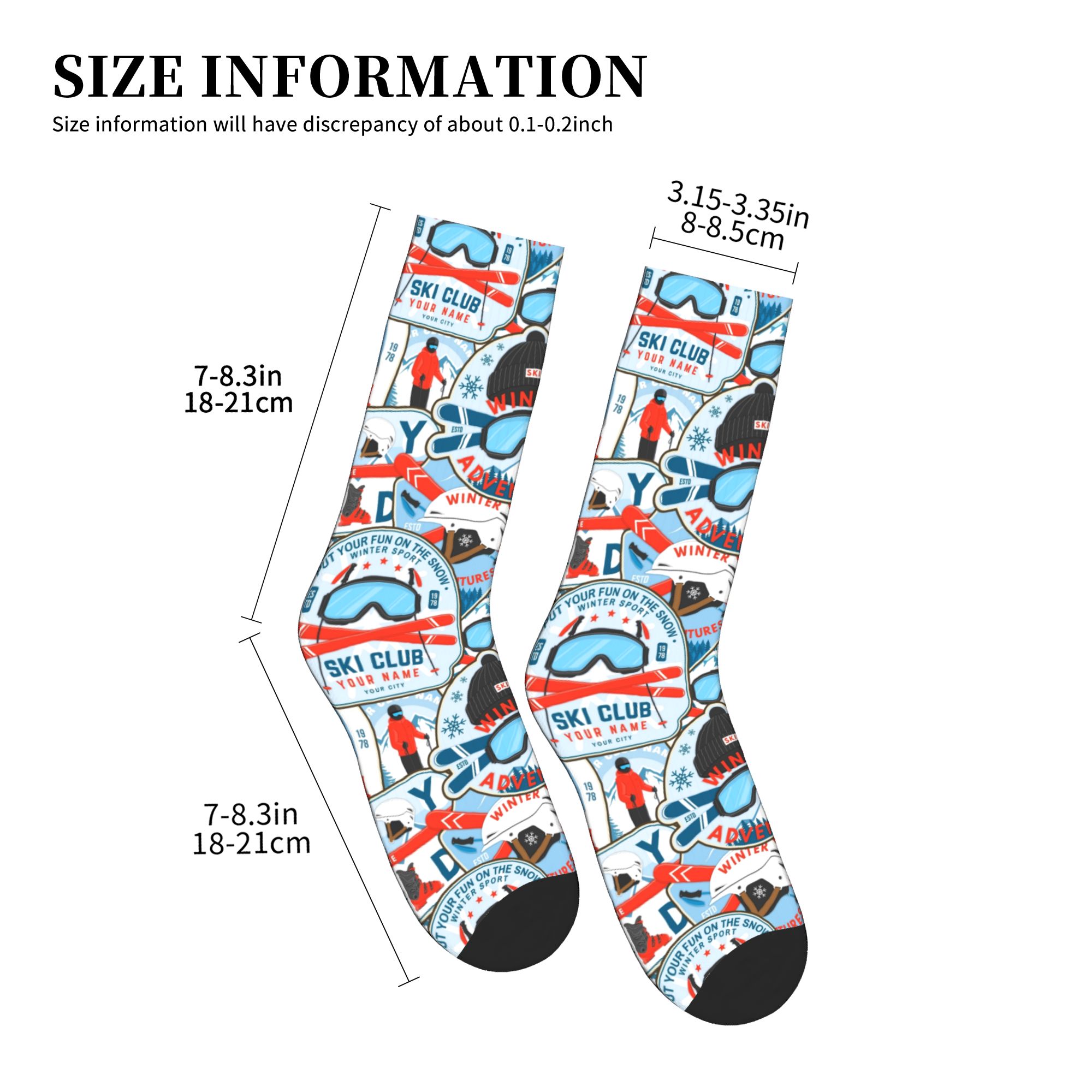 Vintage Red Blue Ski Club Seam - Vintage Fashion Mens recension och pris
