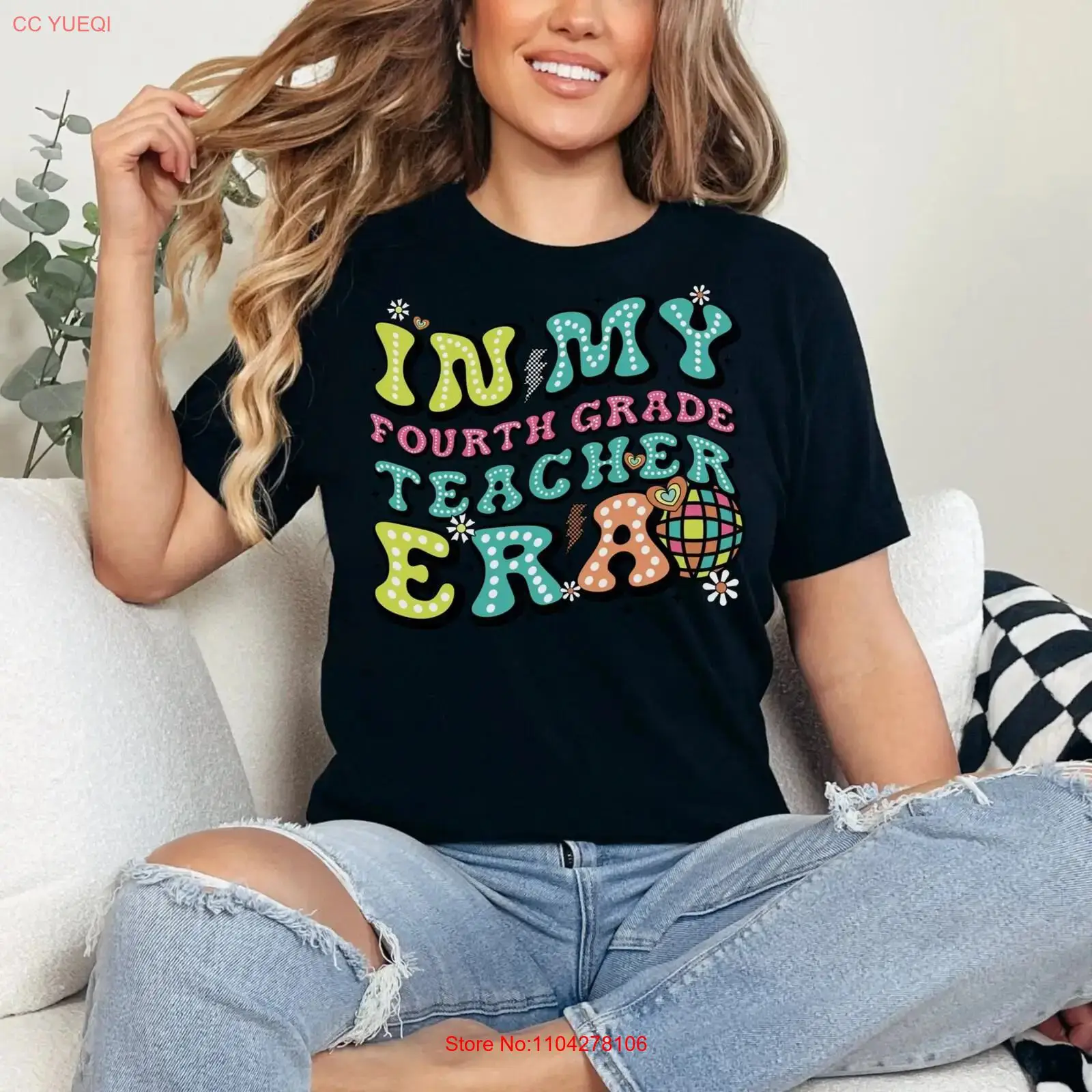 Fourth Grade Teacher T Shirt I - Vintage Fashion Eras recension och pris