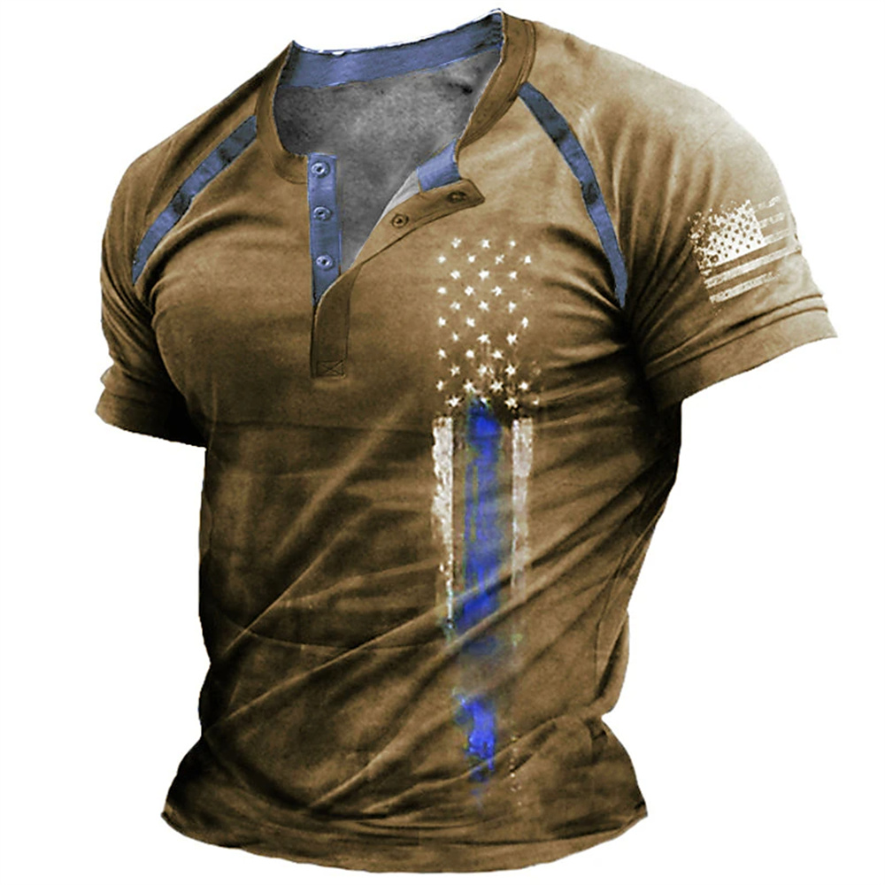 Funny 3D American Flag Print M - Vintage Fashion Mens recension och pris