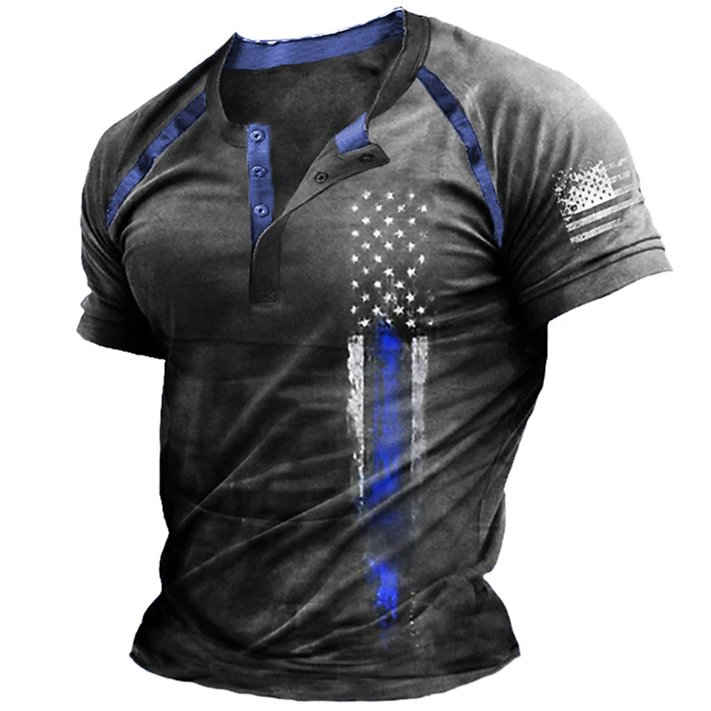 Funny 3D American Flag Print M - Vintage Fashion Mens recension och pris