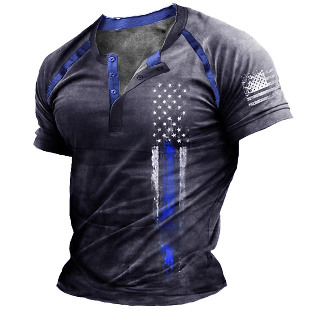 Funny 3D American Flag Print M - Vintage Fashion Mens recension och pris