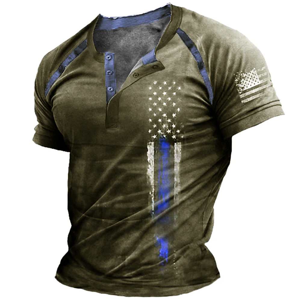 Funny 3D American Flag Print M - Vintage Fashion Mens recension och pris
