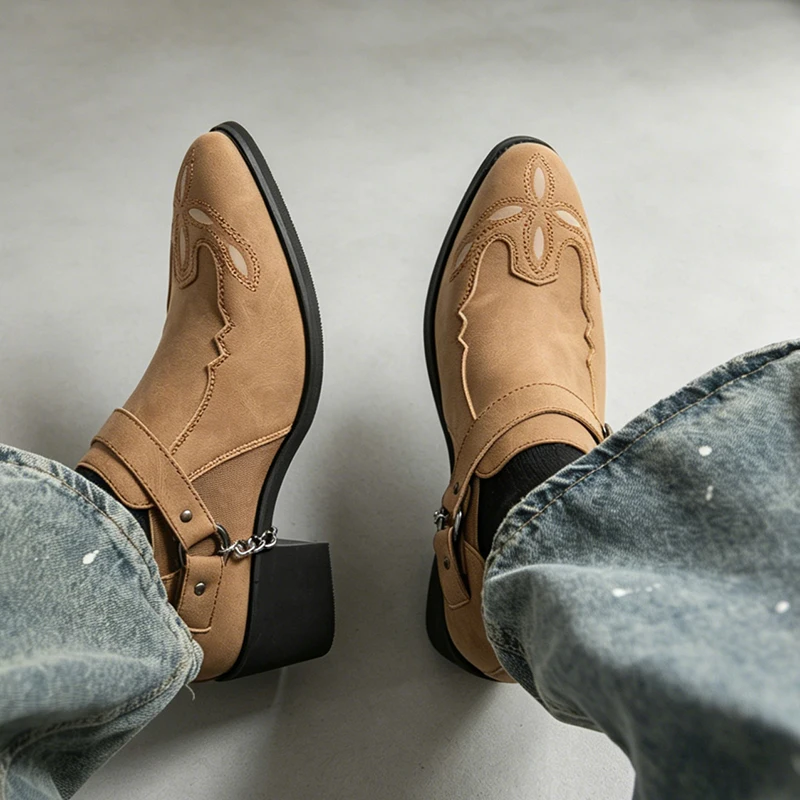Men's Vintage Cowboy Boots Lea - Vintage Fashion Mens recension och pris