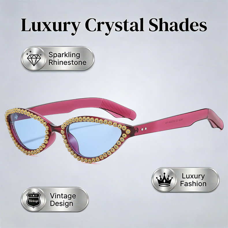 Retro Small Cat Eye Sunglasses - Vintage Fashion Club Photos recension och pris