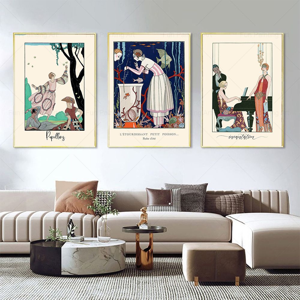 Vintage Print 1920s French Fas - Vintage Fashion Magazine Covers recension och pris