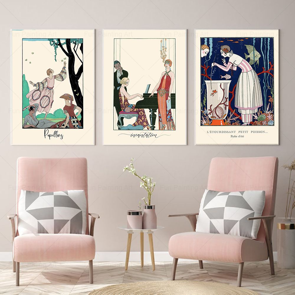 Vintage Print 1920s French Fas - Vintage Fashion Magazine Covers recension och pris