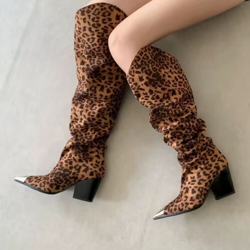 Leopard Print Vintage Pleated  - Vintage Y2K recension och pris