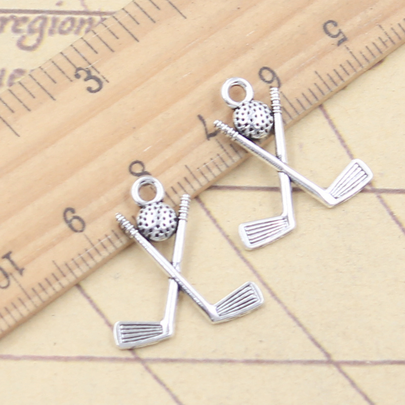 20pcs Charms Hockey Stick Club - Vintage Fashion Club Photos recension och pris