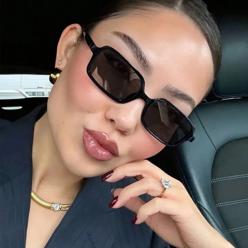New Sexy Small Rectangle Sungl - Vintage Fashion Female recension och pris